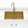 Stainless Steel Kitchen Sink 762mm Brushed Gold