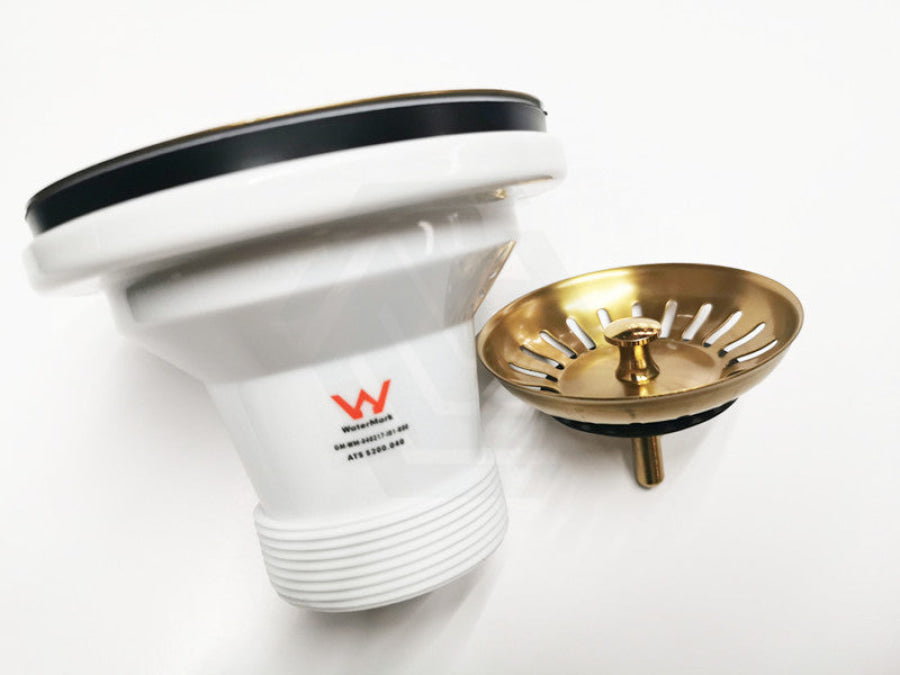 90/114Mm Kitchen Sink Gold Strainer Waste Assembly Stainless Steel 304 Products
