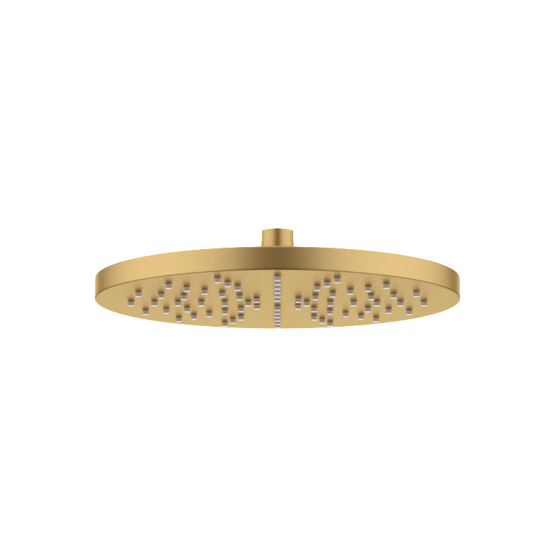 G#1(Gold) Norico 250Mm 10 Inch Solid Brass Brushed Gold Rainfall Shower Head Heads