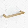 G#1(Gold) Norico Brushed Gold Single Towel Holder 300Mm Solid Brass Wall Mounted Hand Holders