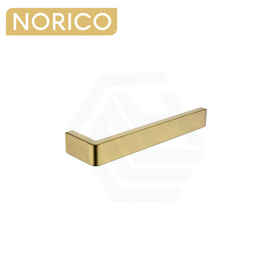Norico Cavallo Square Brushed Yellow Gold Towel Holder 255mm Stainless Steel 304 Wall Mounted