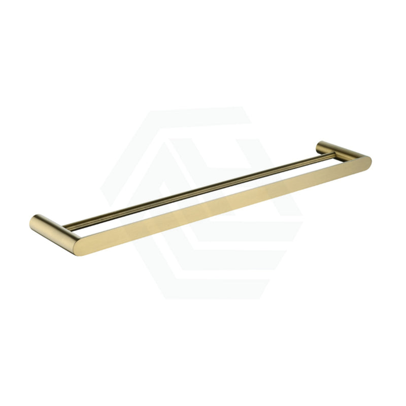 Norico Esperia 600/800Mm Brushed Yellow Gold Double Towel Rail Stainless Steel 304 Wall Mounted
