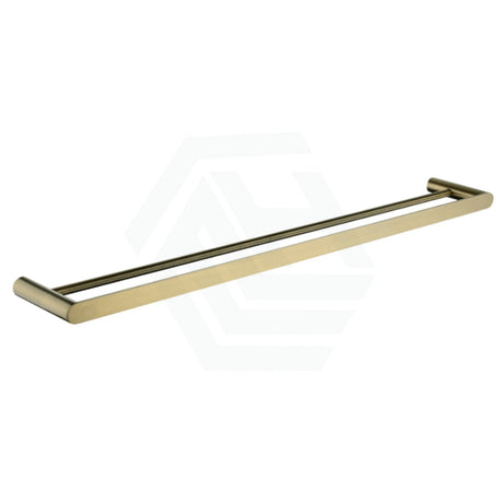Norico Esperia 600/800mm Brushed Yellow Gold Double Towel Rail Stainless Steel 304 Wall Mounted