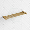 G#1(Gold) Norico Esperia Brushed Gold Towel Shelf Stainless Steel Wall Mounted Back To Bathroom