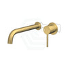 G#1(Gold) Norico Round Brushed Gold Bath/Basin Wall Mixer With Spout Set Brass