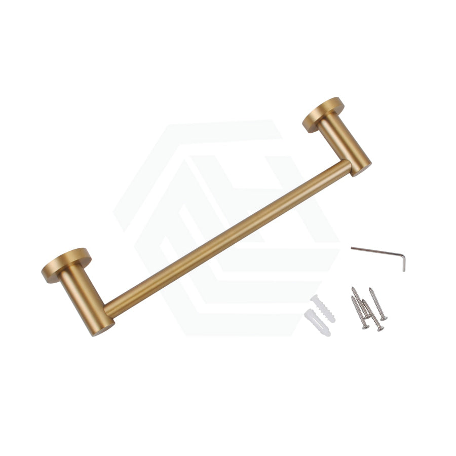 Norico Round Brushed Yellow Gold Hand Towel Holder 347mm Wall Mounted Bathroom Products