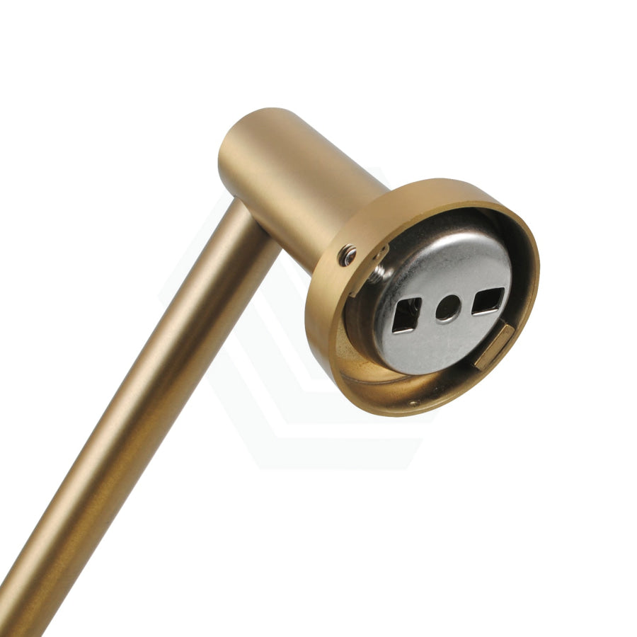 Norico Round Brushed Yellow Gold Hand Towel Holder 347mm Wall Mounted Bathroom Products