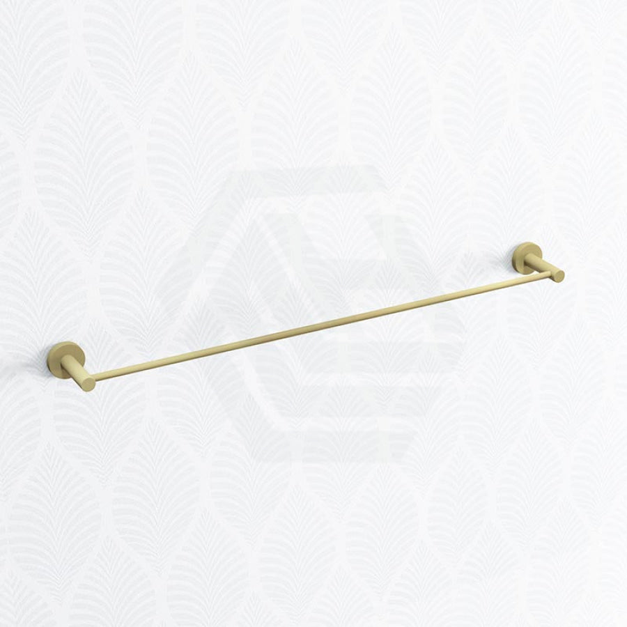 Norico Round Brushed Yellow Gold Single Towel Rack Rail 780mm Stainless Steel 304 Bathroom Products