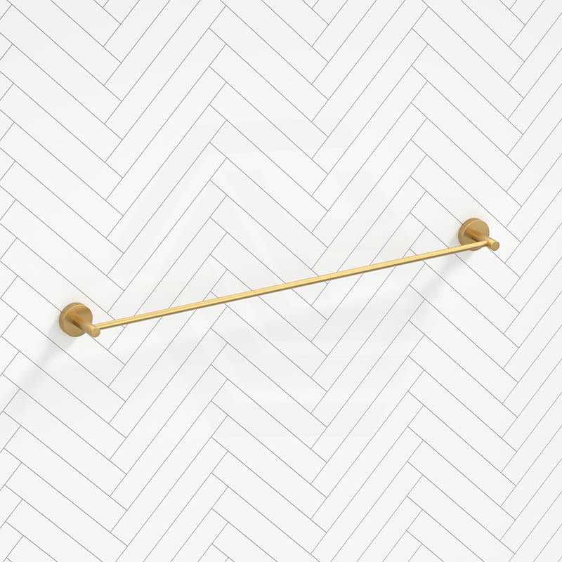G#1(Gold) Norico Round Brushed Gold Single Towel Rack Rail 780mm Stainless Steel 304 Rails