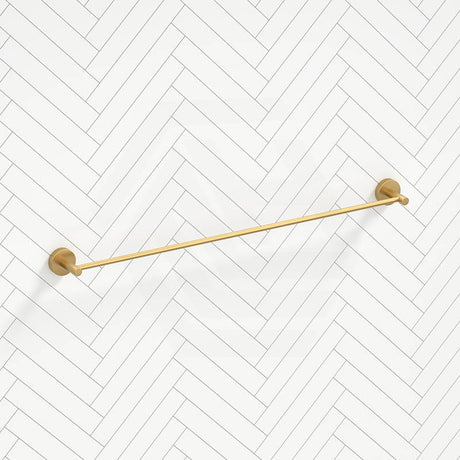 G#1(Gold) Norico Round Brushed Gold Single Towel Rack Rail 780mm Stainless Steel 304 Rails