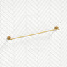 G#1(Gold) Norico Round Brushed Gold Single Towel Rack Rail 780mm Stainless Steel 304 Rails