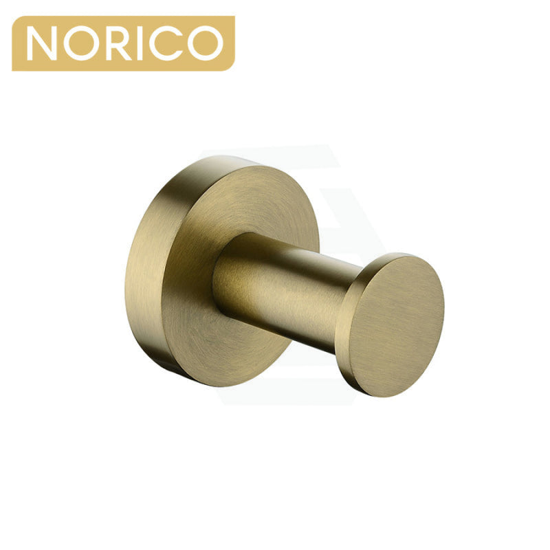 Robe Hook Stainless Steel Round Brushed Yellow Gold