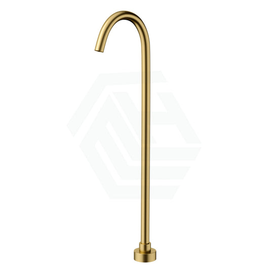 G#1(Gold) Norico Round Floor Mounted Bath Mixers Stainless Steel Brushed Gold