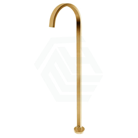 G#1(Gold) Norico Square Floor Mounted Bath Mixers Stainless Steel Brushed Gold