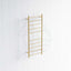 G#1(Gold) Radiant Brushed Gold Heated Round Ladder Towel Rail 430 X 1100Mm 10 Bars Rails