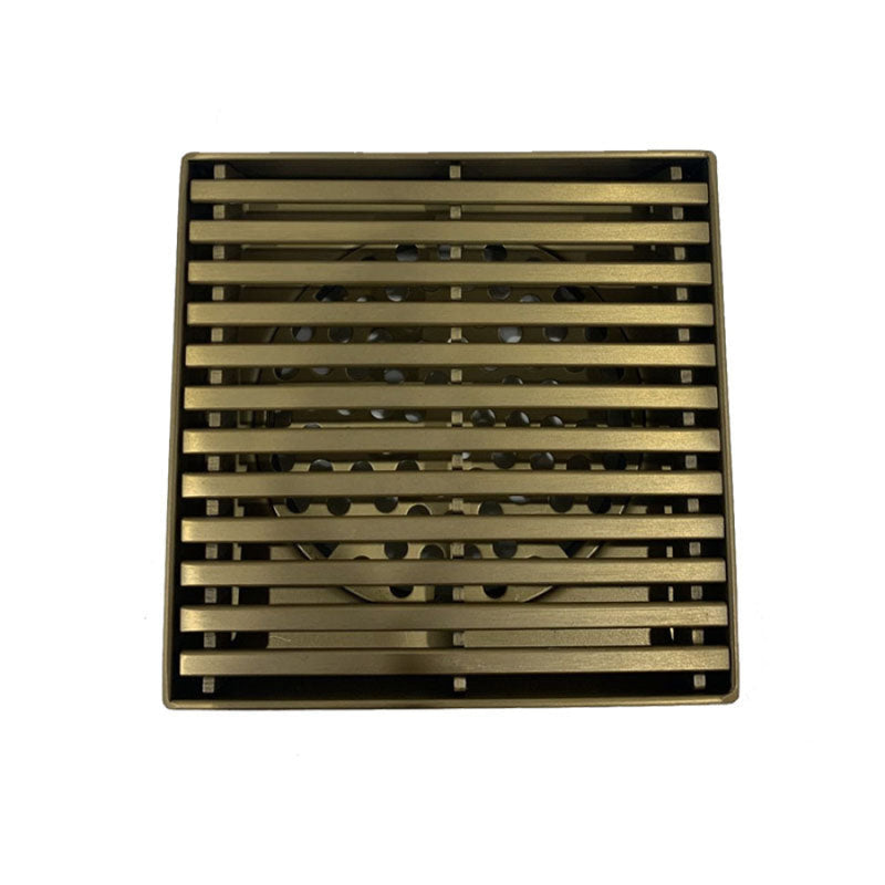 Linear Floor Waste Drain Stainless Steel Brushed Yellow Gold