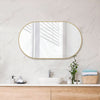 G#2(Gold) 1200/700Mm Bathroom Gold Framed Oval Mirror Wall Mounted Mirrors