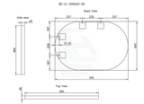 G#2(Gold) 450/600/700/900/1200Mm Bathroom Gold Framed Oval Mirror Wall Mounted Mirrors