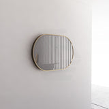 G#2(Gold) 450/600/700/900/1200Mm Bathroom Gold Framed Oval Mirror Wall Mounted Mirrors