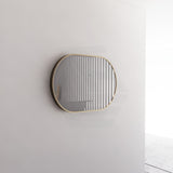 G#2(Gold) 450/600/700/900/1200Mm Bathroom Gold Framed Oval Mirror Wall Mounted Mirrors