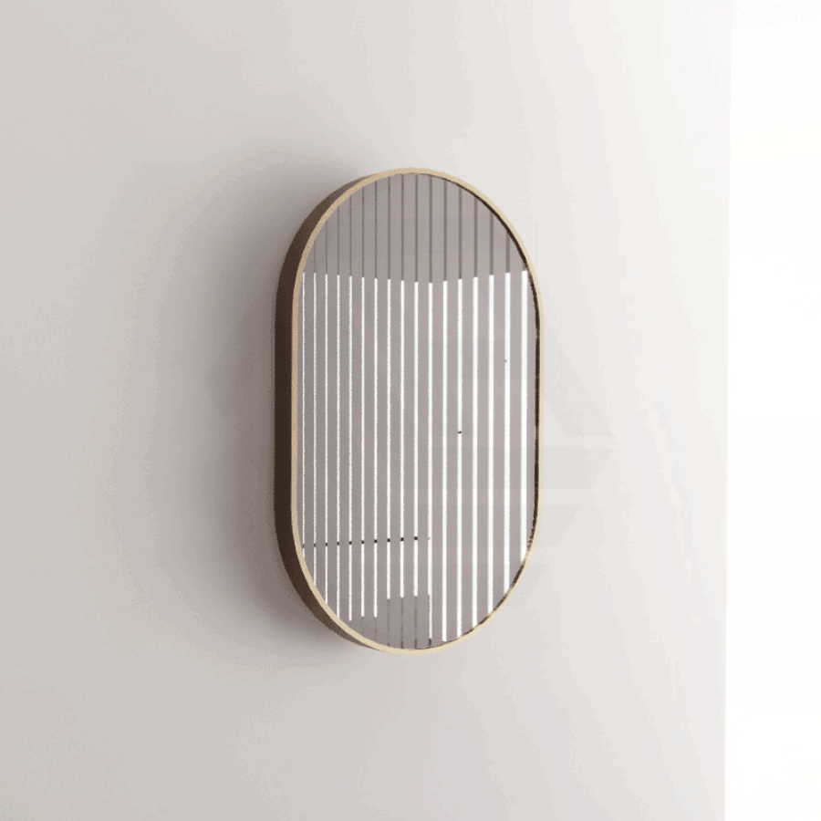 G#2(Gold) 450/600/700/900/1200Mm Bathroom Gold Framed Oval Mirror Wall Mounted Mirrors