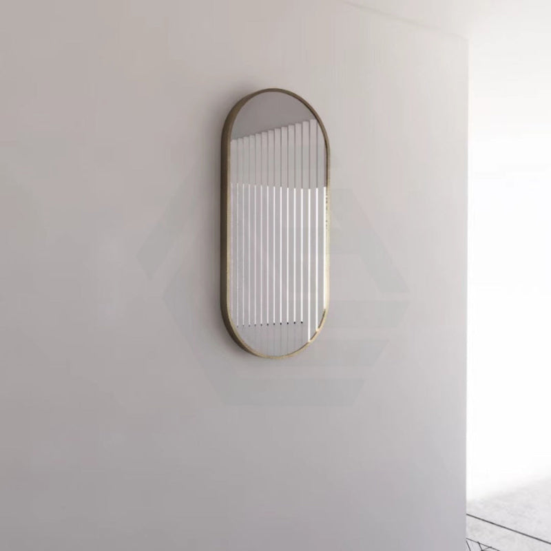G#2(Gold) 450/600/700/900/1200Mm Bathroom Gold Framed Oval Mirror Wall Mounted Mirrors