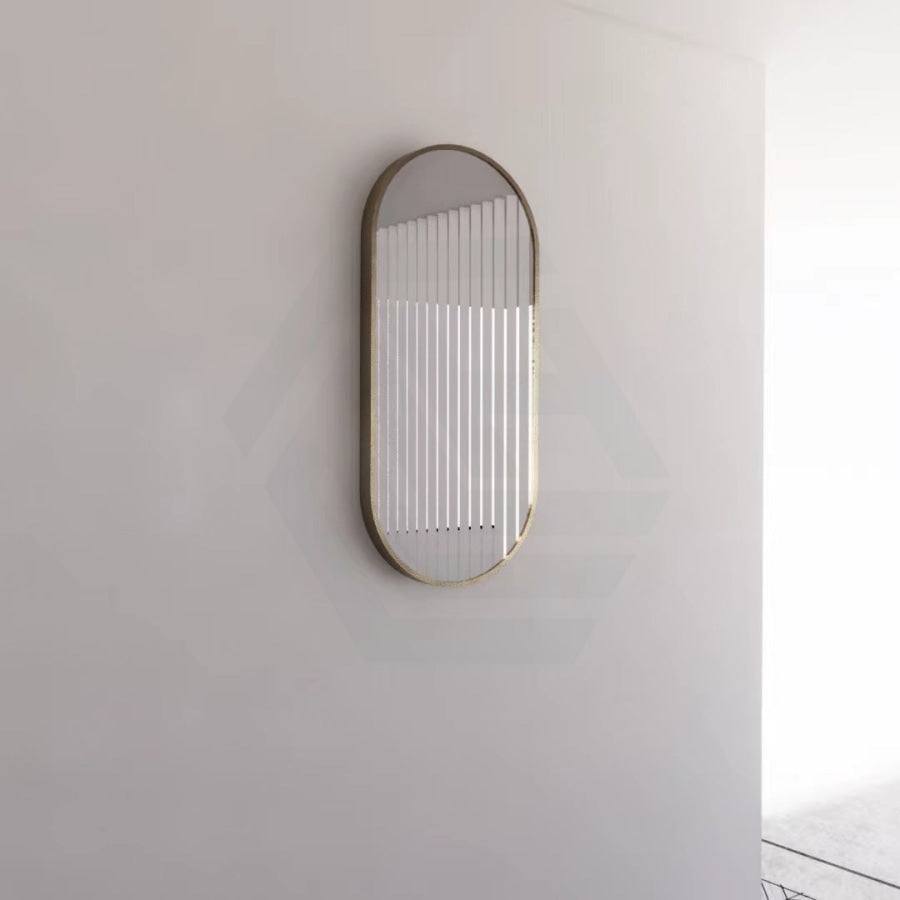 G#2(Gold) 450/600/700/900/1200Mm Bathroom Gold Framed Oval Mirror Wall Mounted Mirrors