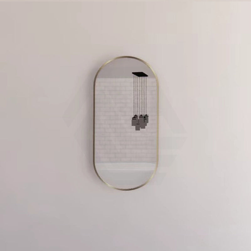 G#2(Gold) 450/600/700/900/1200Mm Bathroom Gold Framed Oval Mirror Wall Mounted Mirrors
