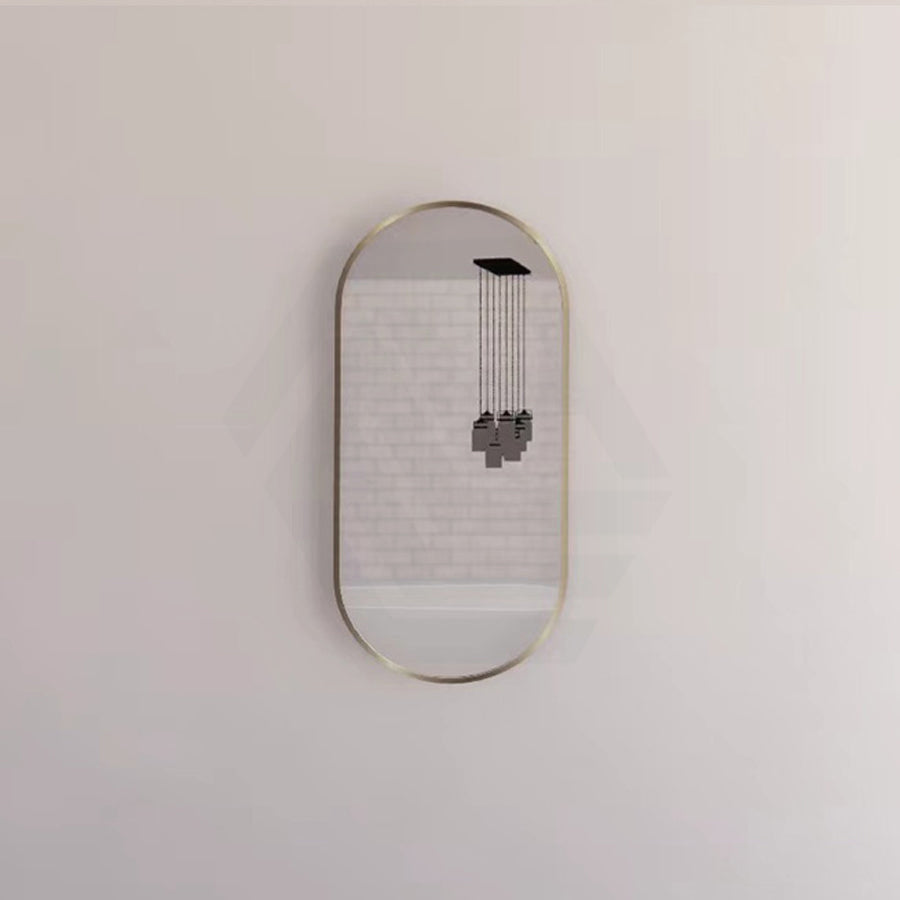 G#2(Gold) 450/600/700/900/1200Mm Bathroom Gold Framed Oval Mirror Wall Mounted Mirrors