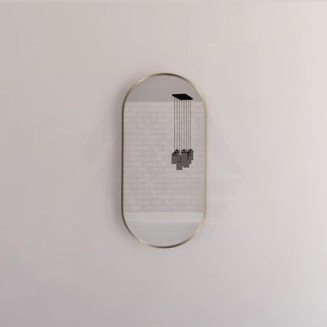 G#2(Gold) 450/600/700/900/1200Mm Bathroom Gold Framed Oval Mirror Wall Mounted Mirrors