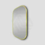 450/600/750/900mm Lamex Rounded Rectangle Gold Framed Bathroom Wall Mirror