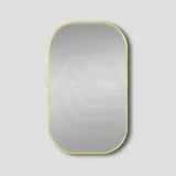 450/600/750/900mm Lamex Aluminum Rounded Rectangle Gold Framed Wall Mirror