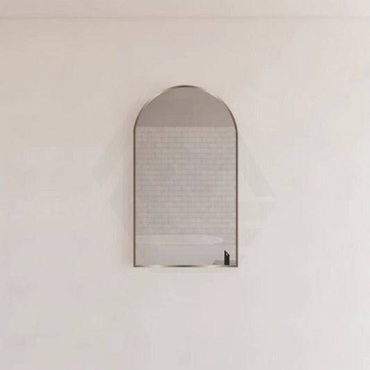 450X800X45Mm Bathroom Gold Framed Arch Mirror Wall Mounted Mirrors