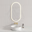 G#2(Gold) 450X900Mm Metro Led Mirror Oval Gold Framed Touch Sensor Front Light For Bathroom Mirrors