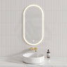 G#2(Gold) 450X900Mm Metro Led Mirror Oval Gold Framed Touch Sensor Front Light For Bathroom Mirrors