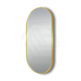 500x1000mm Lamex Aluminum Oval Gold Framed Wall Mirror Vertical