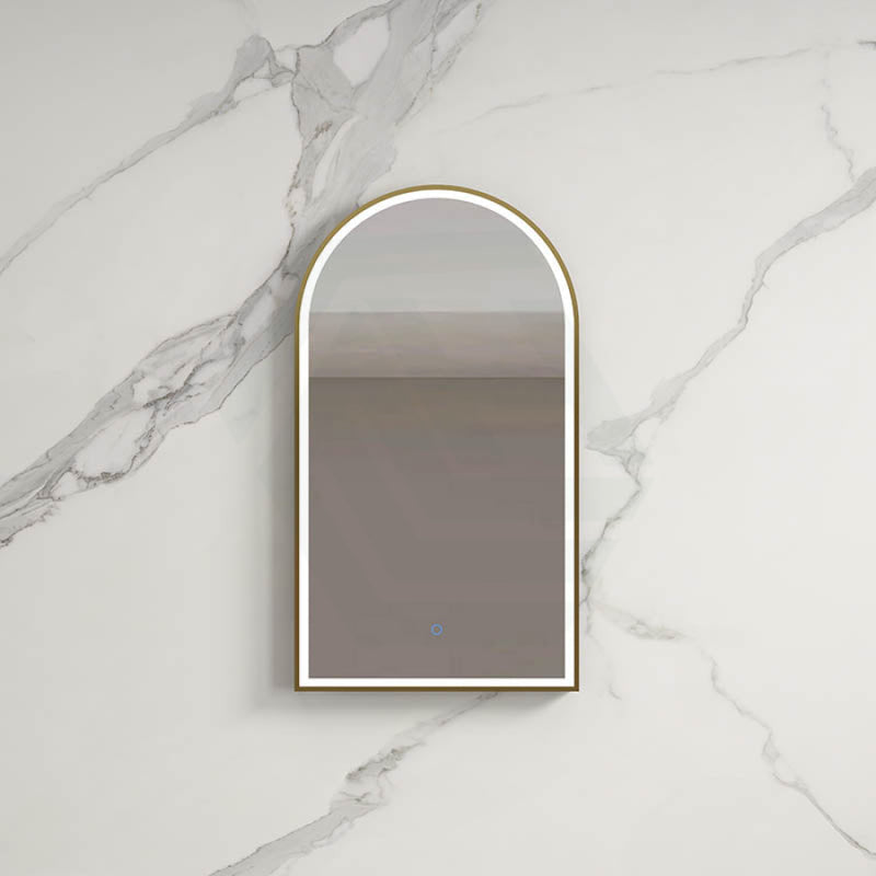 500x900mm Bianco LED Mirror Gold Framed Touch Sensor Front Light for Bathroom