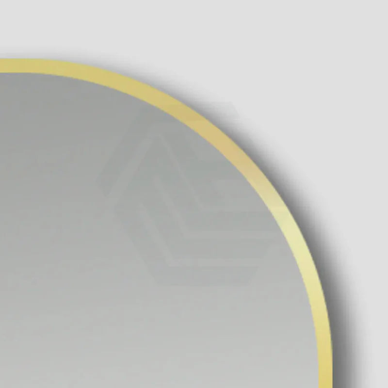 G#2(Gold) 600/700/800mm Lamex Round Brushed Gold Framed Wall Mounted Bathroom Mirror