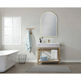 G#2(Gold) 600X900Mm Arch Led Brushed Gold Framed Mirror Touch Switch Vertical Or Horizontal Mirrors