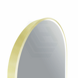 G#2(Gold) 600X900Mm Arch Led Brushed Gold Framed Mirror Touch Switch Vertical Or Horizontal Mirrors