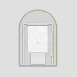 G#2(Gold) 600X900Mm Arch Led Brushed Gold Framed Mirror Touch Switch Vertical Or Horizontal Mirrors