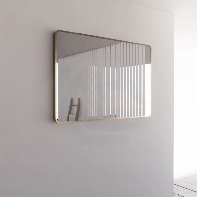 G#2(Gold) 750/800/900/1200Mm Bathroom Gold Framed Rectangle Mirror Wall Mounted Vertical/Horizontal