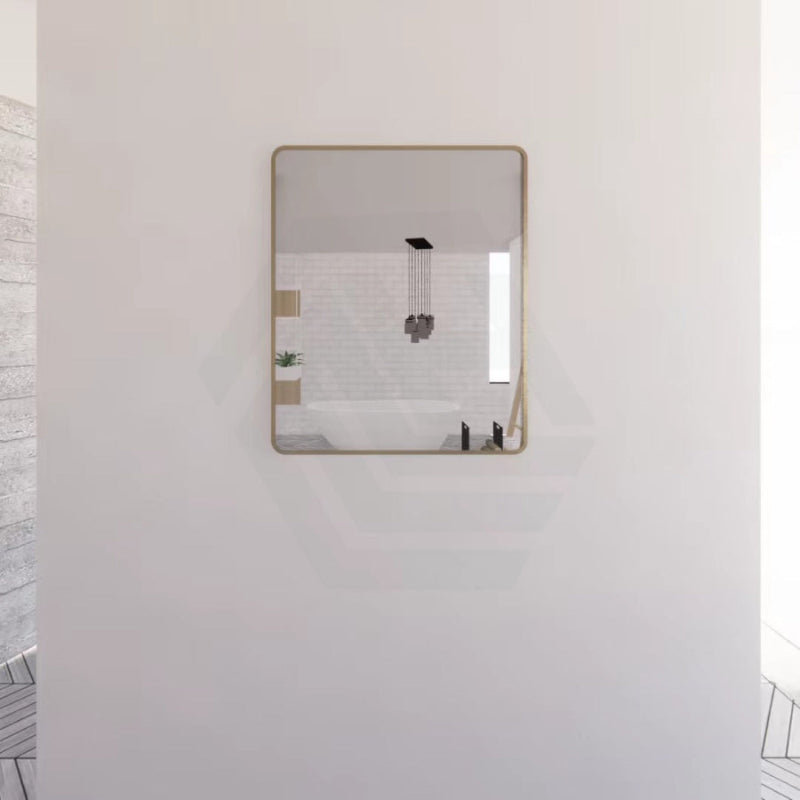 G#2(Gold) 750/800/900/1200Mm Bathroom Gold Framed Rectangle Mirror Wall Mounted Vertical/Horizontal