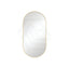 Fienza 450/600mm Urban Brass Framed Oval Wall Mirror