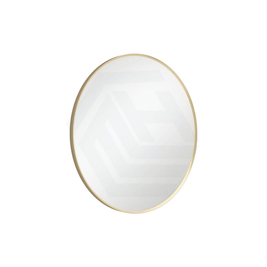 Fienza 600/800mm Urban Brass Framed Round Wall Mirror