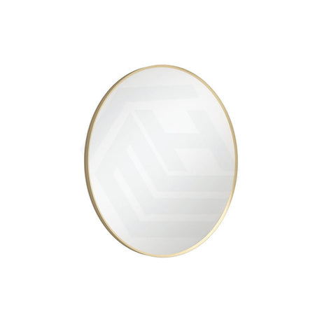 Fienza 600/800mm Urban Brass Framed Round Wall Mirror