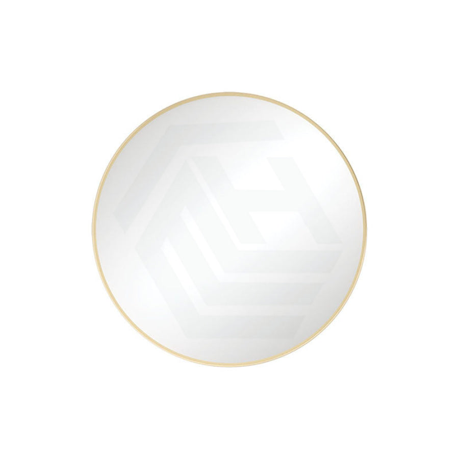 Fienza 600/800mm Urban Brass Framed Round Wall Mirror