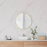 G#2(Gold) Fienza 600/800Mm Urban Brass Framed Round Wall Mirror Mirrors
