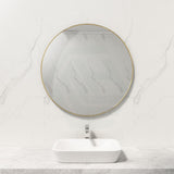 G#2(Gold) Fienza 600/800Mm Urban Brass Framed Round Wall Mirror Mirrors
