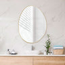 G#2(Gold) Fienza 700/900/1200Mm Pebble Urban Brass Asymmetrical Special Shape Framed Wall Mirror
